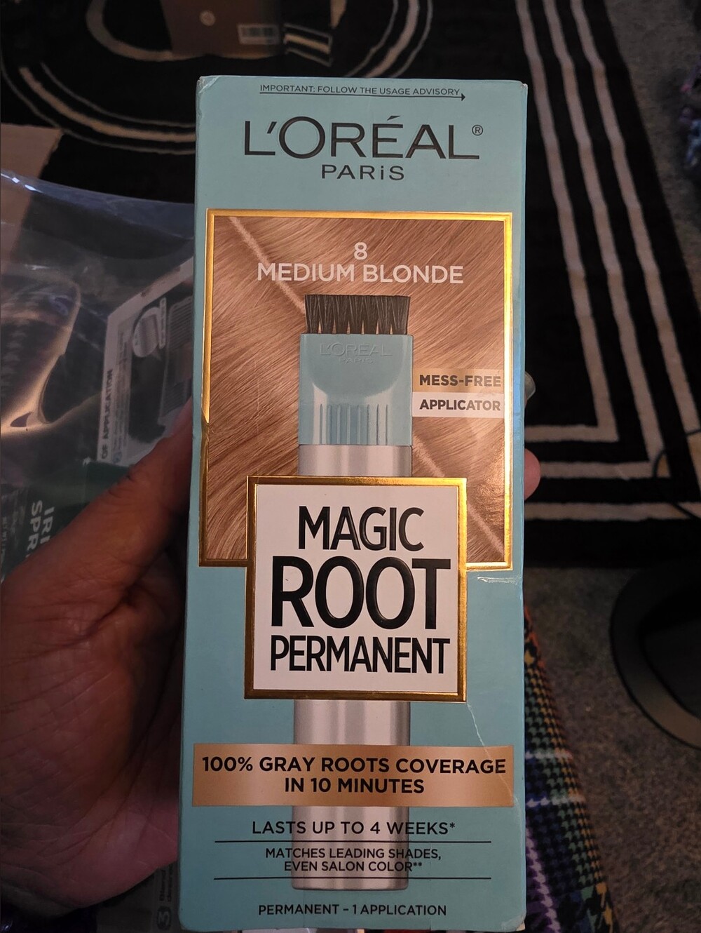 L'Oreal Magic Root Permanent Hair Color - Light Teal & Gold Packaging